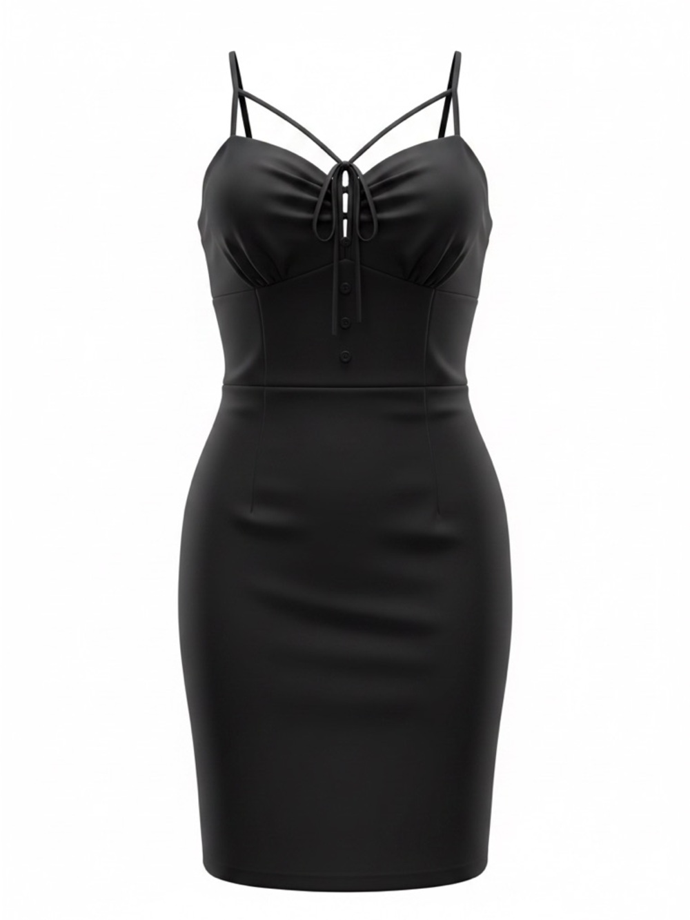 Lindy Bop Black Strappy Mini Dress